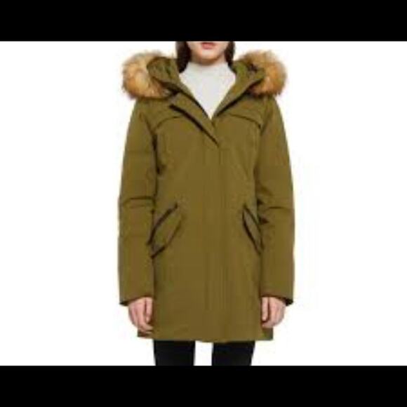 ORLAY DOUBLE SNAP FUR HOOD WATER RESISTANT PARKA SIZE M‎ - Picture 1 of 9